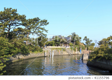 Temple company scenery (Kanagawa, Morito Shrine, Spring) 41155796