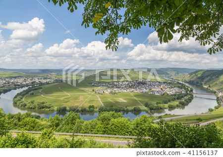 Moselle Loop at Trittenheim Panorama Germany 41156137