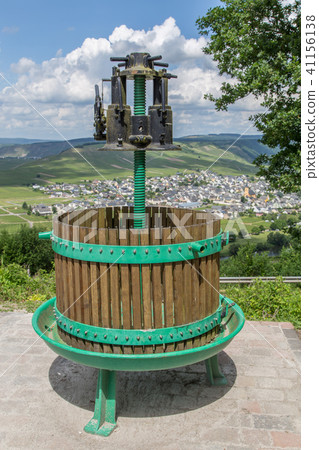 Wine press at Trittenheim Panorama Germany 41156138