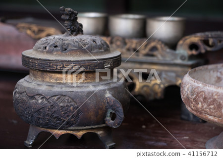Taiwanese traditional worship artifact - incense burner Taiwanese traditional worship artifact - incense burner 41156712