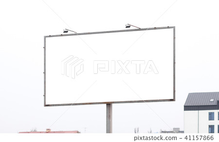Old blank horizontal billboard 41157866