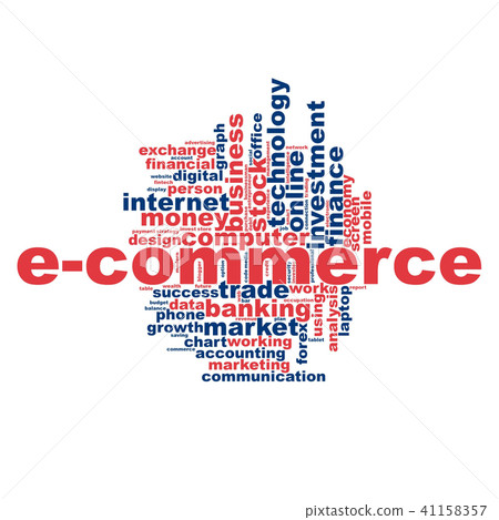 E-commerce word cloud - Stock Illustration [41158357] - PIXTA