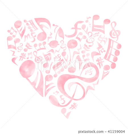 Heart notes - Stock Illustration [41159004] - PIXTA