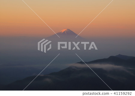 早晨想要從Kobu Masigigatake想要的富士山 早晨想要從Kobu Masigigatake想要的富士山 41159292