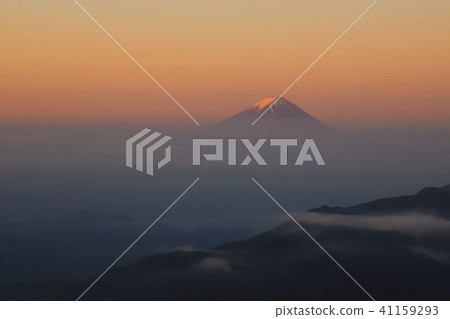 早晨想要從Kobu Masigigatake想要的富士山 41159293