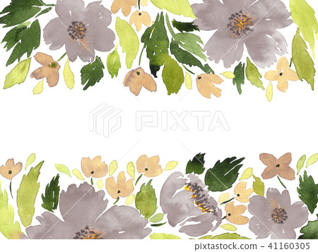 Pastel watercolor loose flowers Pastel watercolor loose flowers 41160305