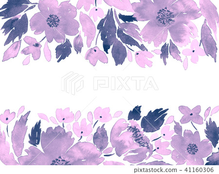 Floral arrangement template in purple Floral arrangement template in purple 41160306