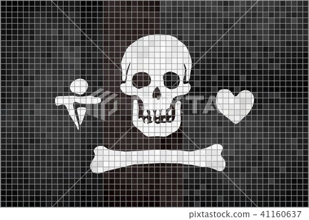 Stede Bonnet pirate mosaic textured background 41160637
