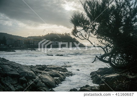 Coast of Baiona, Galicia Spain Coast of Baiona, Galicia Spain 41160687