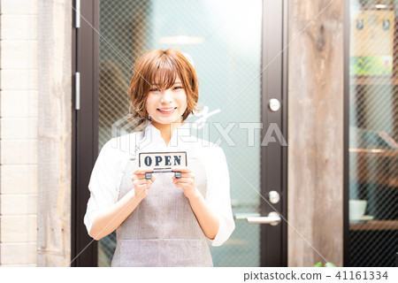 咖啡廳店員女人 41161334