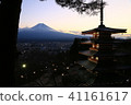 富士山和墓葬塔 41161617
