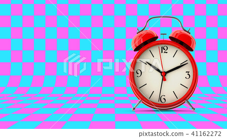 Red alarm clock. 3D render Red alarm clock. 3D render 41162272