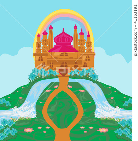Landscape with fairytale castle Landscape with fairytale castle 41163191