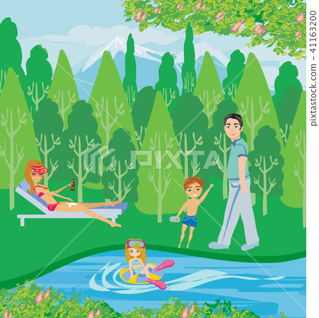 family by the river 41163200