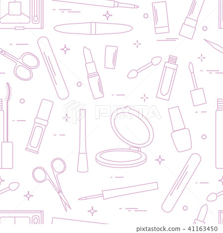 Pattern of decorative cosmetics, nail tools Pattern of decorative cosmetics, nail tools 41163450