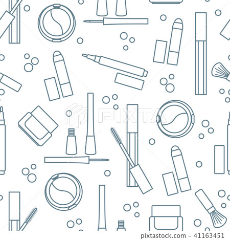 Seamless pattern of decorative cosmetics 41163451
