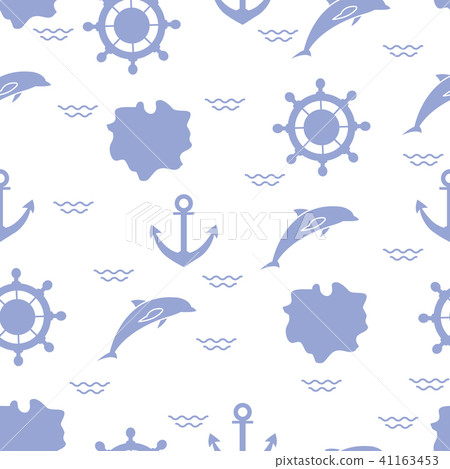 Seamless marine pattern Seamless marine pattern 41163453