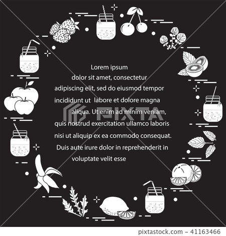Jar with smoothies and ingredients for smoothie Jar with smoothies and ingredients for smoothie 41163466