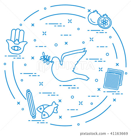 Jewish symbols 41163669