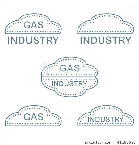 Label, stickers, logos of the gas industry 41163685