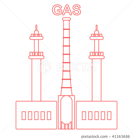 Gas processing plant Industrial theme. 41163686