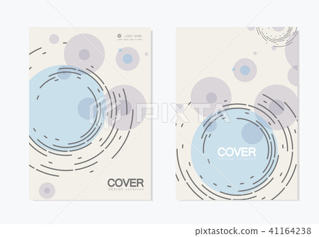Business vector set. Brochure template cover design with abstract twirl circle design Business vector set. Brochure template cover design with abstract twirl circle design 41164238
