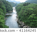 從鬼怒川嶺吊橋看到的鬼怒川河 41164245