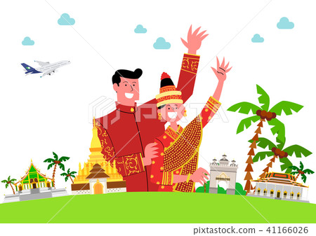 Trip to East asia, Travel Landmarks Vector Illustration 010 41166026