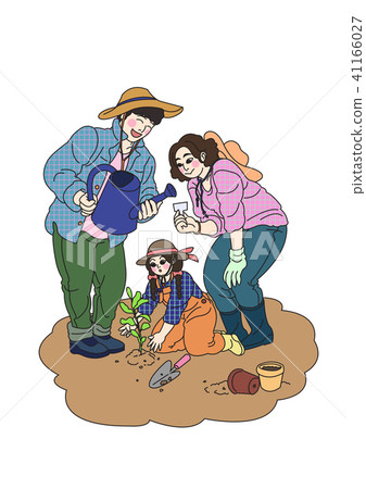 harmonious family Life, a lovely family vector illustration 004 harmonious family Life, a lovely family vector illustration 004 41166027