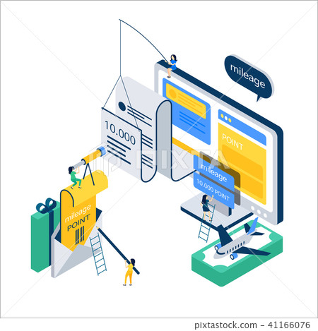 Vector Flat 3d Web Isometric E Commerce Stock Illustration