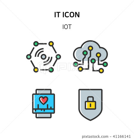 Set of Icon for eco energy, build, bitcoin and IoT industry. 049 41166141