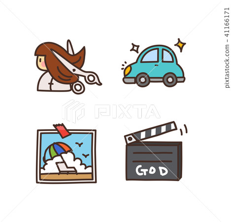 Vector - Related to life and daily flat icon set. 025 41166171