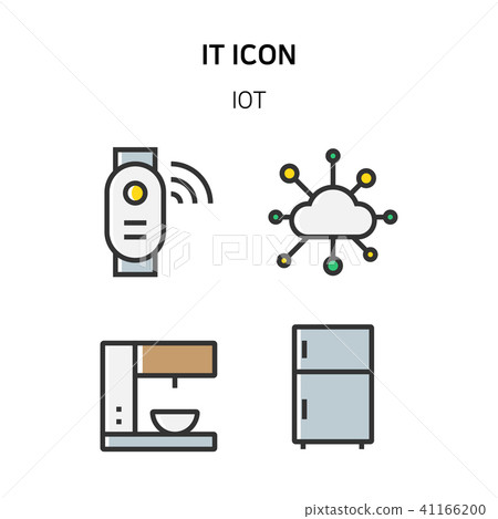 Set of Icon for eco energy, build, bitcoin and IoT industry. 052 41166200