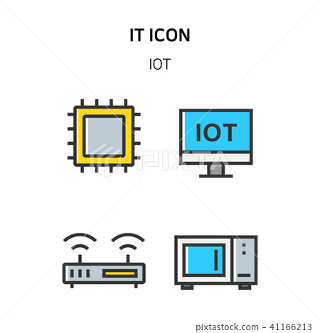 Set of Icon for eco energy, build, bitcoin and IoT industry. 051 41166213