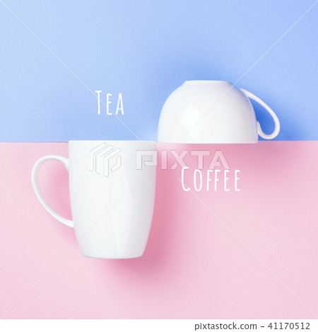Geometric background with two cups. 41170512