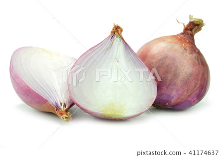 Salad shallot isolated Salad shallot isolated 41174637
