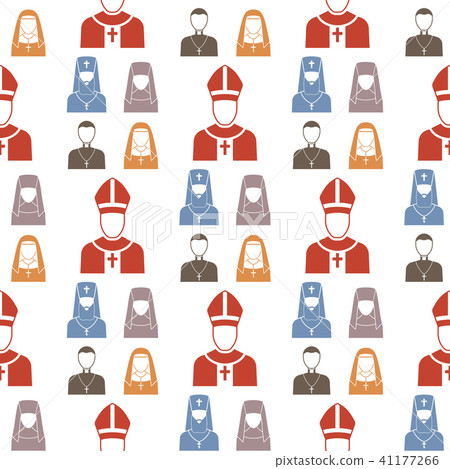 Christianity religion vector pastor religionism flat illustration holy silhouette praying 41177266