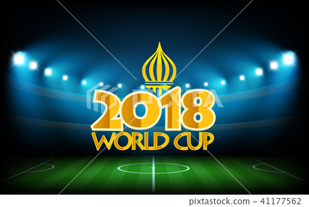 Soccer arena illuminated with spot lights Soccer arena illuminated with spot lights 41177562