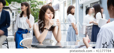 Cafe Terrace Travel break break conversation friend Cafe Terrace Travel break break conversation friend 41177784