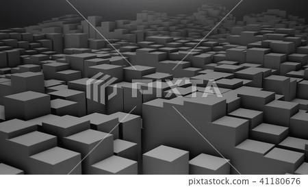 3D render Digital background of the many grey squares 41180676