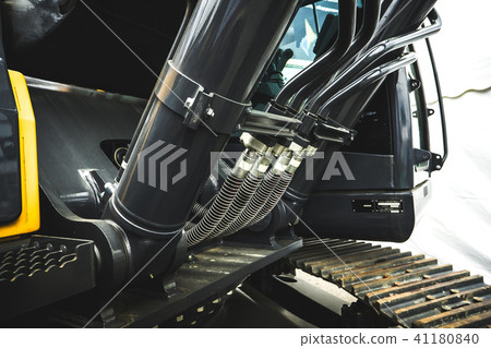 Caterpillar tractor at the exhibition 41180840