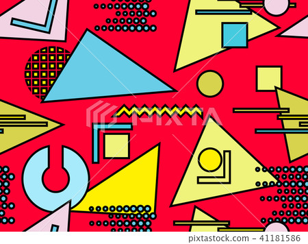 Bauhaus seamless pattern. Geometric elements Bauhaus seamless pattern. Geometric elements 41181586