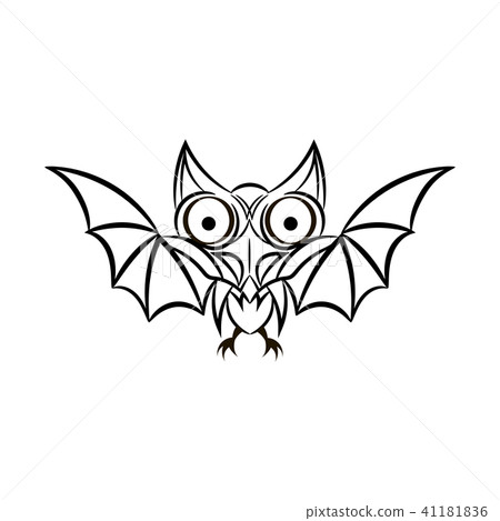 bat tattoo. Vector bat tattoo. Vector 41181836