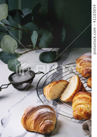 Fresh baked croissant 41183654