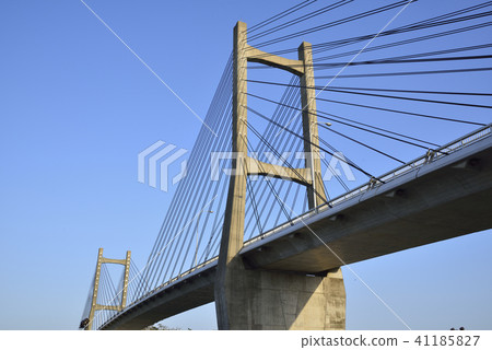 The Matsukawaura Ohashi and the blue sky 41185827