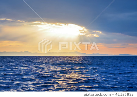 Sunset above sea seen 41185952