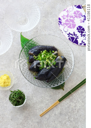 Boiled eggplant with eggplant 41186118