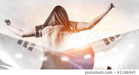 Korea player celebrating goal Korea player celebrating goal 41186945