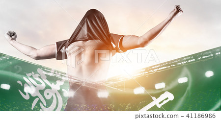 Saudi Arabia player celebrating goal 41186986