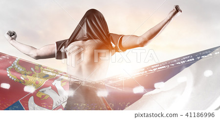 Serbia player celebrating goal Serbia player celebrating goal 41186996